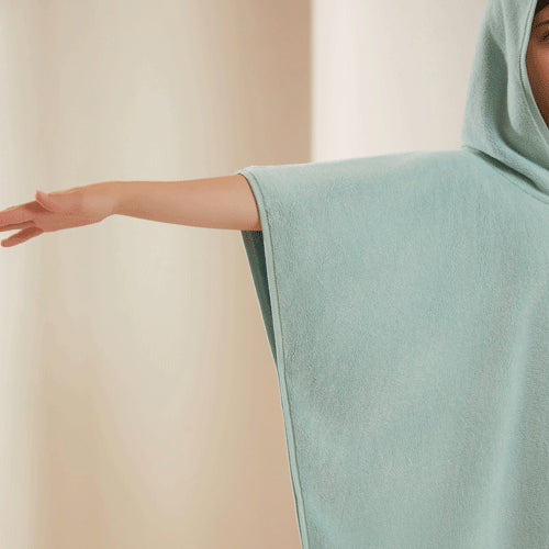 كابا سادة  مخيوط من الجانبين (12-16 سنة) -تركواز